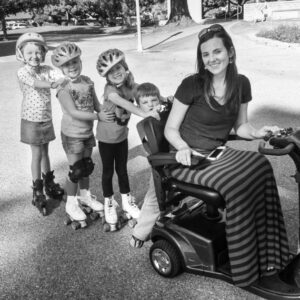 Julie living with limb girdle muscular dystrophy